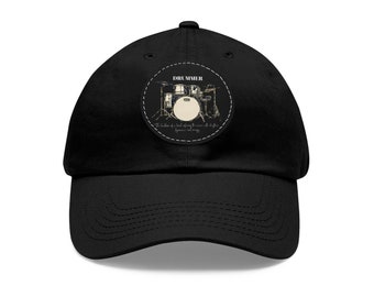 Dad Hat with Leather Patch (Round) I The Grandfather Cap with Leather Patch I  Gift for Grandpas I Leather Patch Hats I Best Gift for Dads