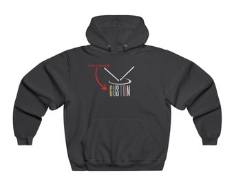 Personalisierter Hoody I Geschenk für Schlagzeuger I Geschenk für ihn I Herren NUBLEND® Kapuzenpullover