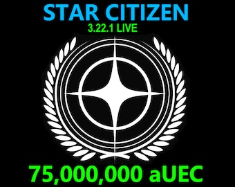 Star Citizen - 75,000,000 aUEC (alpha UEC) for 3.22.1 LIVE Express Delivery