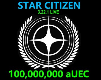 Star Citizen - 100,000,000 aUEC (alpha UEC) for 3.22.1 LIVE Express Delivery