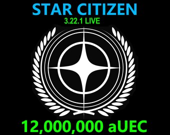 Star Citizen - 12,000,000 aUEC (alpha UEC) for 3.22.1 LIVE Express Delivery