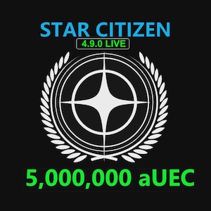 Star Citizen - 5,000,000 aUEC (alpha UEC) for 4.9.0 LIVE Express Delivery