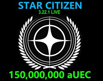 Star Citizen - 150,000,000 aUEC (alpha UEC) for 3.22.1 LIVE Express Delivery
