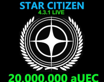 Star Citizen - 20,000,000 aUEC (alpha UEC) for 4.3.1 LIVE Express Delivery