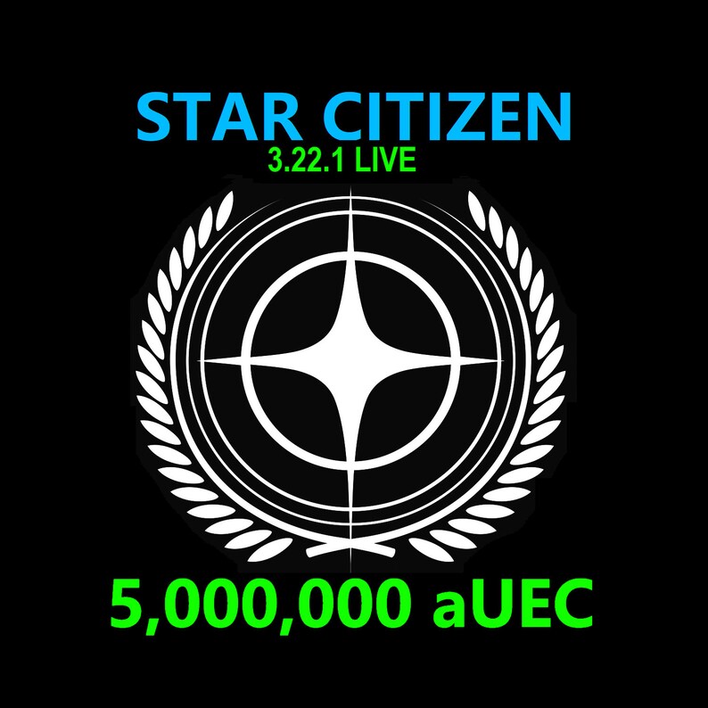 Star Citizen 5,000,000 aUEC alpha UEC for 3.22.1 LIVE Express Delivery zdjęcie 1