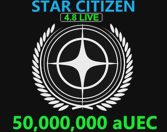 Star Citizen - 50,000,000 aUEC (alpha UEC) for 4.8 LIVE Express Delivery