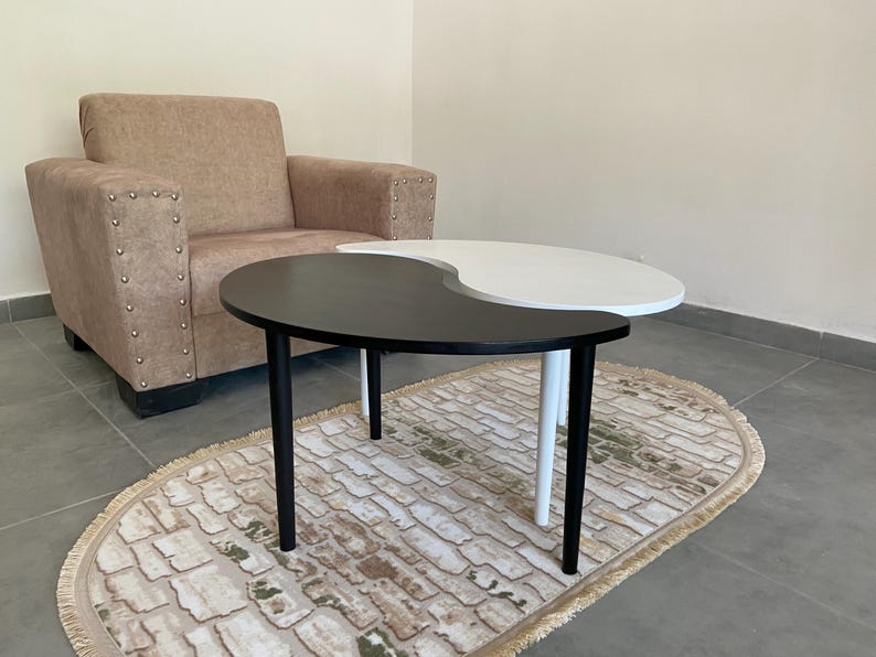 Yin Yang Table, Wooden Modern Style Coffee Table, "ying Yang Yong