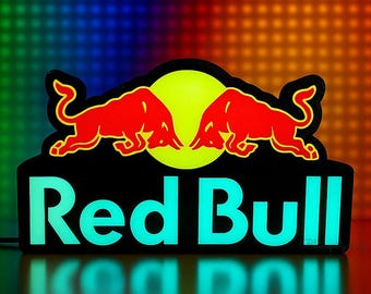 RED BULL LED Light - Etsy