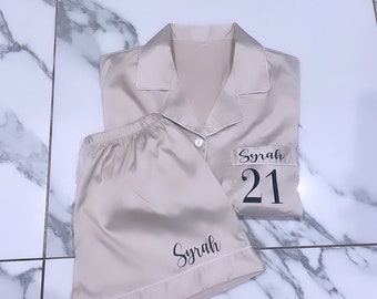 Ladies Personalised Birthday Pyjamas