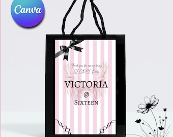 Victoria Secret Party Bag Label | Victoria Secret Birthday Gift