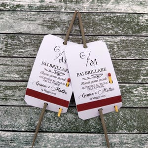Cartoncini scintille matrimonio.Personalized SPARKLER TAGS for wedding,Let Love Sparkle, party, anniversary, engagement ,Scintille d'amore