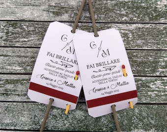 Cartoncini scintille matrimonio.Personalized SPARKLER TAGS for wedding,Let Love Sparkle, party, anniversary, engagement ,Scintille d'amore
