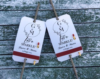 Personalized Sparklers Tags for wedding ,Sparklers Tags For Wedding,Scintille taglio torta matrimonio, party, anniversary, engagement