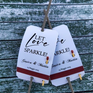 Etichette personalizzate per scintille per matrimonio, etichette per scintille per matrimonio, scintille taglio torta matrimonio, festa, anniversario, fidanzamento