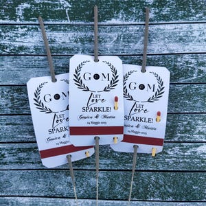 Etichette personalizzate per scintille per matrimonio, etichette per scintille per matrimonio, scintille taglio torta matrimonio, festa, anniversario, fidanzamento