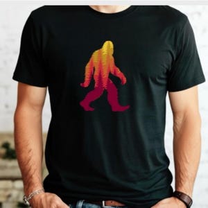 Bigfoot  Shirt, Sasquatch Tee, Bigfoot Silhouette Tee, Unisex Graphic Shirt