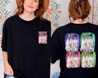 Mom Vibes T-Shirt, Vintage 90s Mom Vibes T-Shirt, Retro Funny Mom T-Shirt, Mom Life T-Shirt, Mother's Day Gift T-Shirt, Cool Mom Tee