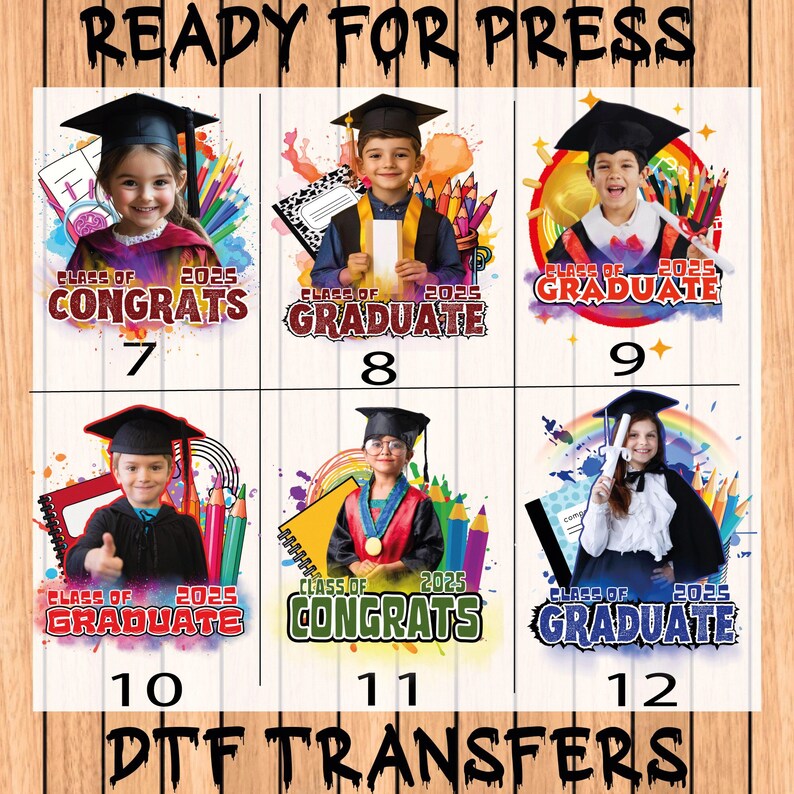 Kindergarten Graduation DTF Transfer: Kids Grade School Design - Etsy