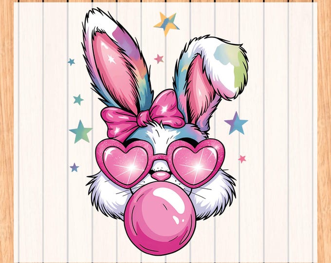 Fuzzy Bunnies Bubble - Pink and White main image 0