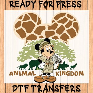 Disney Giraffe Animal Kingdom Ready To Press,Safari Family Matching Dtf Transfers,Disney Silhouette Dtf Transfers,Disney Dtf Transfers