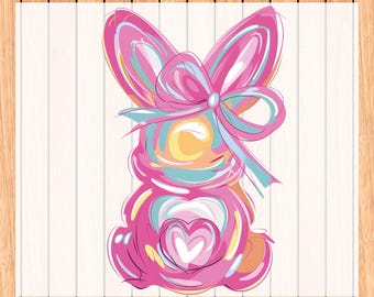 Watercolor Bunny Happy Easter Ready To Press, He Is Risen Dtf Transfers, Jesus Easter Dtf Transfers, Easter Dtf Transfers For Women,