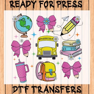 Back To School DTF Transfer: Ready To Press Teacher Design