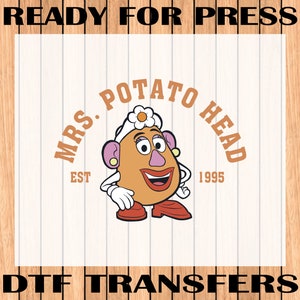 Mrs. Potato Head DTF Transfer: Toy Story Ready to Press