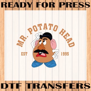 Mr. Potato Head DTF Transfer: Toy Story Ready to Press