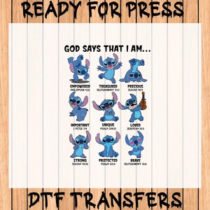 Stitch God Says That I Am Svg - Etsy