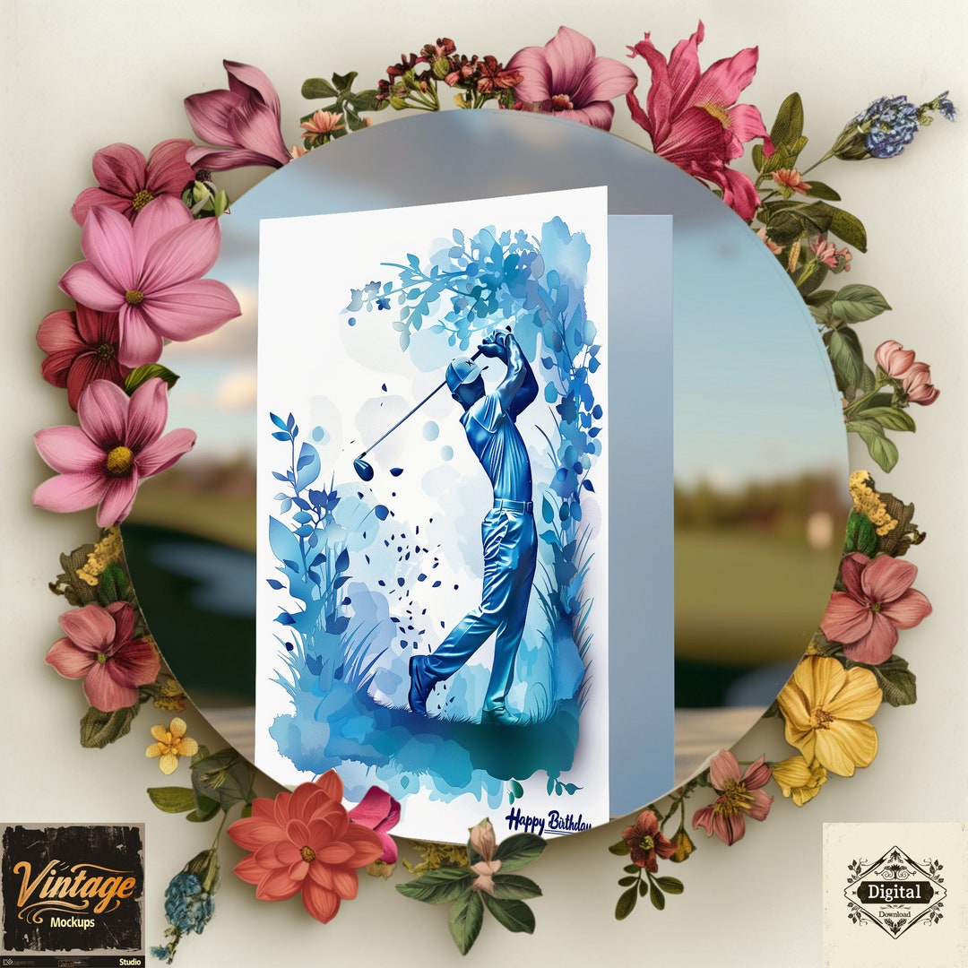 Happy Birthday Golf Card Printable Happy Birthday Golf Card, Instant ...