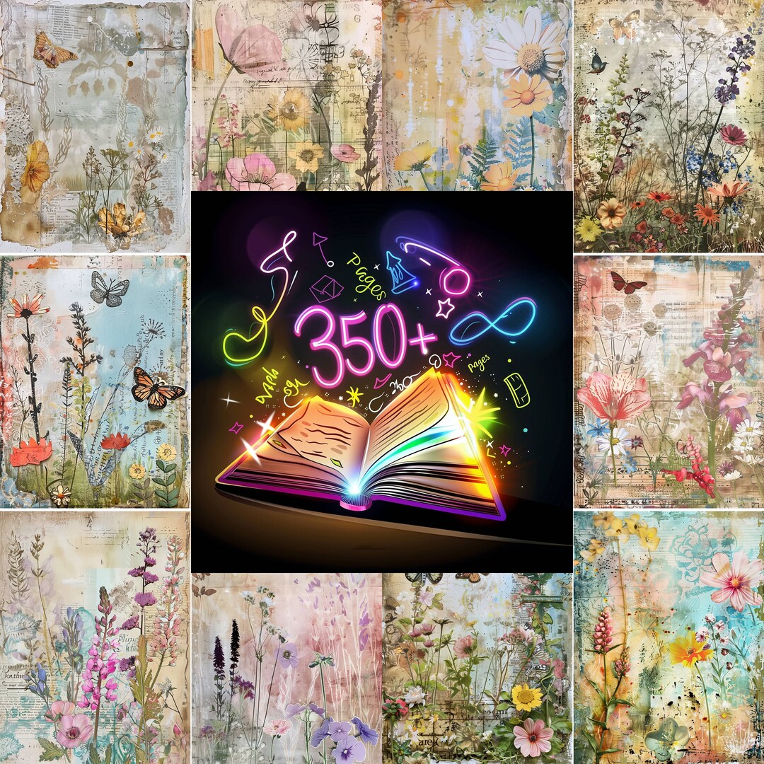 【オープニング大セール】 Bundle Journal Junk Pages 350 Printable Bundle Journal Junk 文房具・ステーショナリー