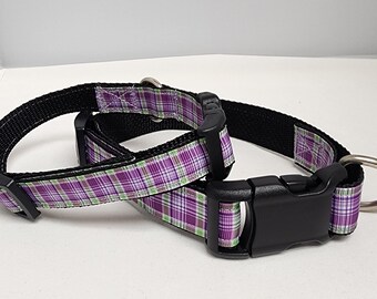 Easter Plaid Dog Collar