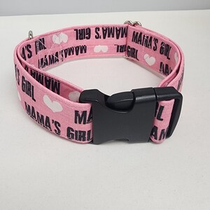 Mama&#39;s Girl in Pink Dog Collar