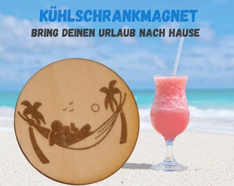 Kühlschrankmagneten, Magneten personalisiert, Magnet Urlaub, Magnet mit Namen, Magneten aus Holz, Geschenk aus Holz, Magnet Reisen