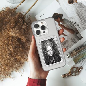 Carteira Magsafe para mulheres, porta-cartões magnético para iPhone 16, iPhone 14, iPhone 13 Pro e iPhone 12