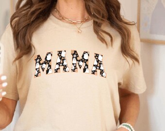 Halloween Mama Ghost T-Shirt, Cute Mama Ghost T-Shirt, Retro Halloween Mama Shirt, Mom Fall Halloween TShirt, Spooky Mom Shirt, Gift for Mom