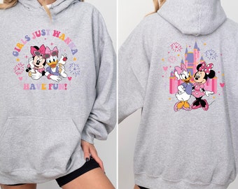 Disney Minnie Daisy Summer Hoodie, Girls Just Wanna Have Sun, Disney Besties Hoodie, Disneyworld Hoodie, Disney Summer Tees, Disneyworld Tee