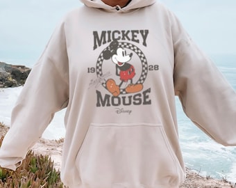 Vintage Mickey Mouse Hoodie, Classic Mickey Mouse Hoodie, Disney Vacation Hoodie, Magic Kingdom Hoodie, Disneyland Mickey Hoodie, Mickey Tee