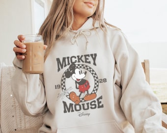 Vintage Mickey Mouse Hoodie, Classic Mickey Mouse Hoodie, Disney Vacation Hoodie, Magic Kingdom Hoodie, Disneyland Mickey Hoodie, Mickey Tee
