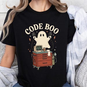 Code Boo Nurse Shirt, Funny Halloween Medical Tee, Spooky RN Gift, Halloween Nurse T Shirt