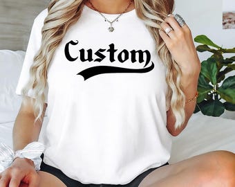 Custom School Mascot Shirt for Students and Athletes Personalized Back to School Gift with Team Logo and Casual Spirit Style