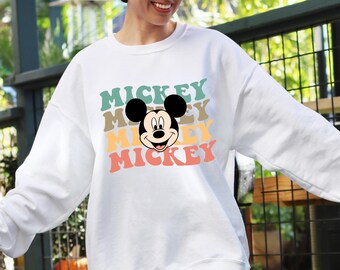 Mickey Mouse Sweatshirt, Classic Mickey Mouse Sweater Disney Vacation Sweat Magic Kingdom Sweat, Disneyland Mickey Sweat, Mickey Tee