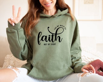 Faith Hoodie: Christian Bible Verse, Inspirational Religious Gift