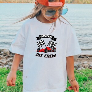 Custom Pit Crew Birthday T-Shirt, Racing Family Matching Shirt, One Fast Birthday TShirts, Car Race Birthday Tees, Birthday Party Gift bild 3