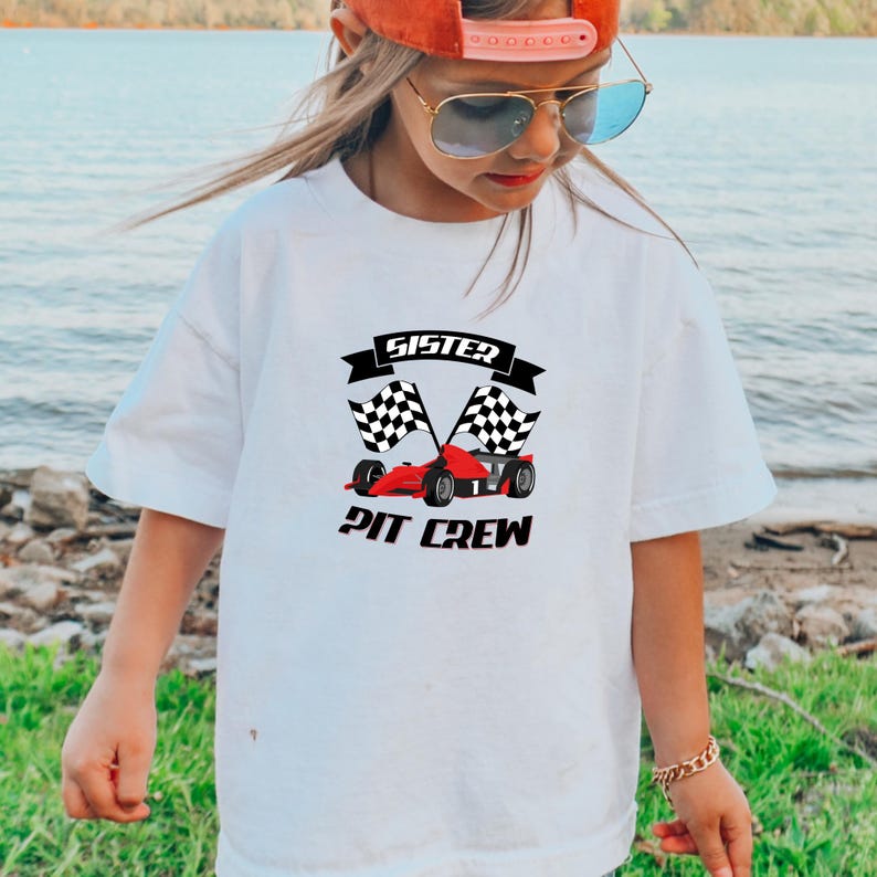 Custom Pit Crew Birthday T-Shirt, Racing Family Matching Shirt, One Fast Birthday TShirts, Car Race Birthday Tees, Birthday Party Gift bild 3
