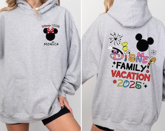 Personalized Disney Vacation 2025 Hoodie, Disney Family Hoodie, Disney Trip Hoodie, Disneyland Hoodie, Disney Couple Hoodie, Disneyworld Tee