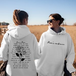 Dear Mom Hoodie, Mama Poem Hoodie, Cute Mama Poem Hoodie, Mothers Day Hoodie, New Mom Gift, Boho Mom Hoodie, Gift for Mom