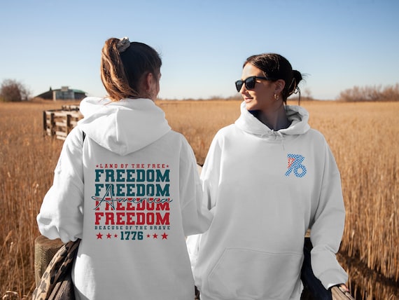 1776 America 4th of July Hoodie, Fourth Of July Hoodie, Patriotic Hoodie, Independence Day Hoodie, American Hoodie, Gift for Her