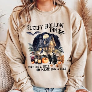 Sleepy Hollow Sweatshirt, Halloween Sweatshirt, Sleepy Hollow Sweater, Horror Movie Sweater, Headless Horseman Tee, Spooky Black Cat Sweater