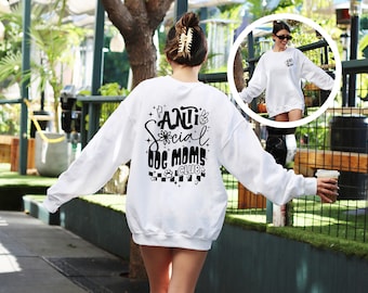 Anti Social Dog Moms Club Sweatshirt, Dog Mom Sweatshirt, Gift for Dog Mom, Dog Mom Club Sweatshirt, Pet Lover Sweatshirt, Dog Lover